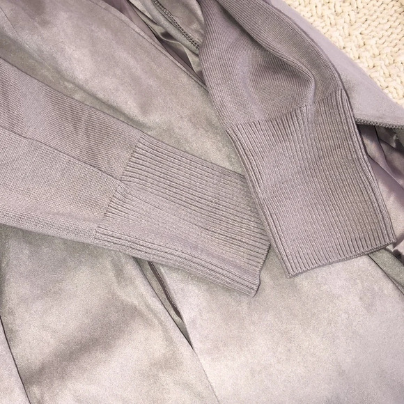 H by Halston size 16 grey trendy trench coat - Picture 9 of 10